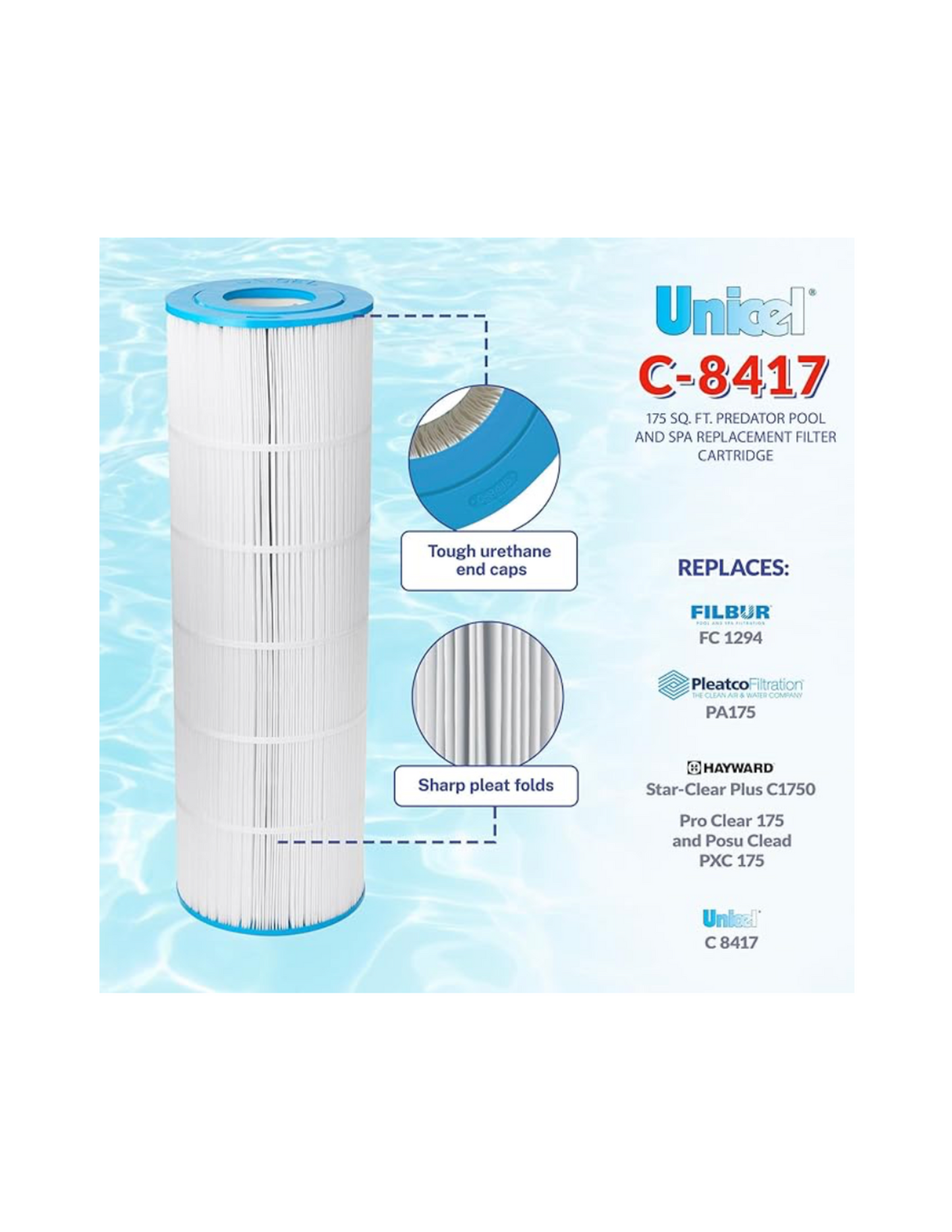 Unicel® C-8417 Replacement Filter Cartridge – 175 Sq Ft